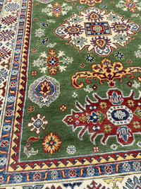 Handknuten Kazak‑matta — 207 × 149 cm