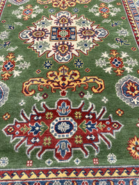 Handknuten Kazak‑matta — 207 × 149 cm