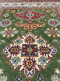 Handknuten Kazak‑matta — 207 × 149 cm