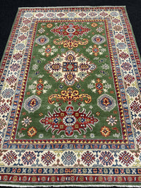 Handknuten Kazak‑matta — 207 × 149 cm