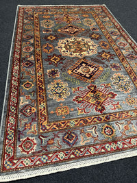 Handknuten fine Kazak‑matta — 157×101 cm