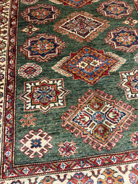 Handknuten fine Kazak‑matta — 153×104 cm