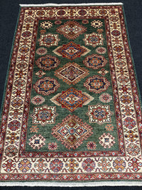 Handknuten fine Kazak‑matta — 153×104 cm