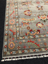 Handknuten Kazak‑matta — 217 × 149 cm