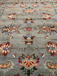 Handknuten Kazak‑matta — 217 × 149 cm