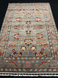 Handknuten Kazak‑matta — 217 × 149 cm