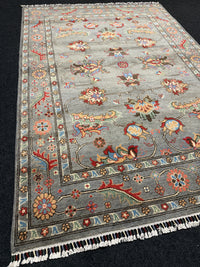 Handknuten Kazak‑matta — 217 × 149 cm