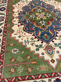 Handknuten Kazak‑matta — 211 × 154 cm