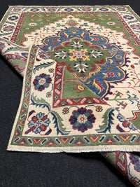 Handknuten Kazak‑matta — 211 × 154 cm