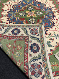 Handknuten Kazak‑matta — 211 × 154 cm