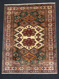 Handknuten fine Kazak‑matta — 200 ×151 cm