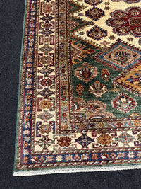 Handknuten fine Kazak‑matta — 200 ×151 cm