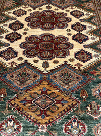 Handknuten fine Kazak‑matta — 200 ×151 cm