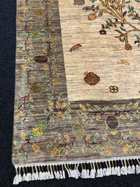 Fine Ziegler Gabbeh”‑matta med designen “Tree of Life  — 192 × 145 cm