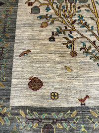 Fine Ziegler Gabbeh”‑matta med designen “Tree of Life  — 192 × 145 cm