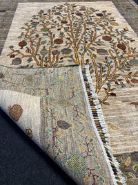 Fine Ziegler Gabbeh”‑matta med designen “Tree of Life  — 192 × 145 cm