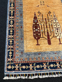 Fine Ziegler Gabbeh”‑matta med designen “Tree of Life  — 200 × 152 cm