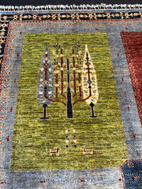 Fine Ziegler Gabbeh”‑matta med designen “Tree of Life  — 200 × 152 cm