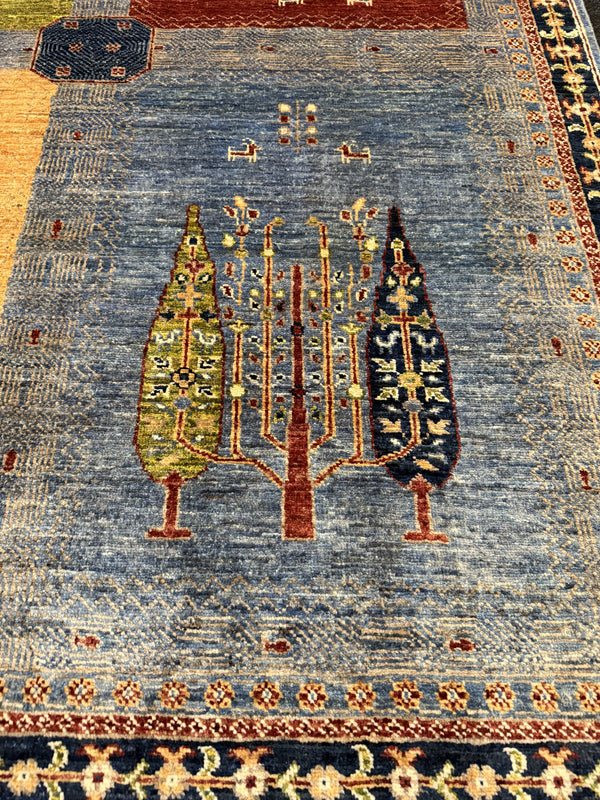 Fine Ziegler Gabbeh”‑matta med designen “Tree of Life  — 200 × 152 cm