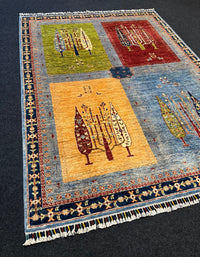 Fine Ziegler Gabbeh”‑matta med designen “Tree of Life  — 200 × 152 cm