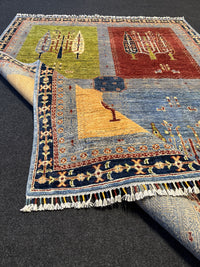 Fine Ziegler Gabbeh”‑matta med designen “Tree of Life  — 200 × 152 cm