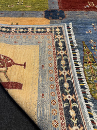 Fine Ziegler Gabbeh”‑matta med designen “Tree of Life  — 200 × 152 cm