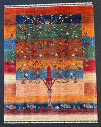 Fine Ziegler Gabbeh”‑matta med designen “Tree of Life  — 197 × 155 cm