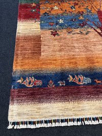 Fine Ziegler Gabbeh”‑matta med designen “Tree of Life  — 197 × 155 cm