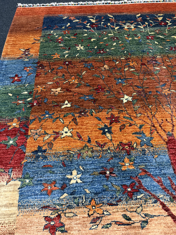 Fine Ziegler Gabbeh”‑matta med designen “Tree of Life  — 197 × 155 cm