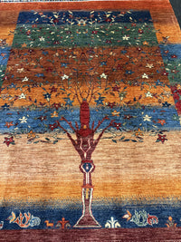 Fine Ziegler Gabbeh”‑matta med designen “Tree of Life  — 197 × 155 cm