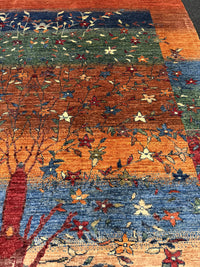 Fine Ziegler Gabbeh”‑matta med designen “Tree of Life  — 197 × 155 cm