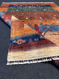 Fine Ziegler Gabbeh”‑matta med designen “Tree of Life  — 197 × 155 cm