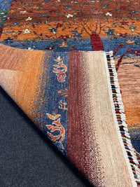 Fine Ziegler Gabbeh”‑matta med designen “Tree of Life  — 197 × 155 cm