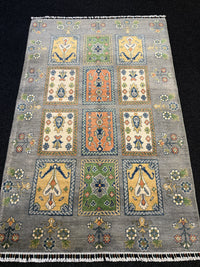 Handknuten Kazak‑matta — 181 × 120 cm