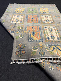 Handknuten Kazak‑matta — 181 × 120 cm