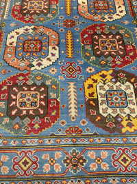 Handknuten Kazak‑matta — 170 × 131 cm