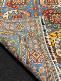 Handknuten Kazak‑matta — 170 × 131 cm