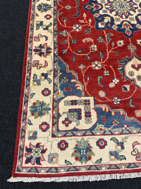 Handknuten Kazak‑matta — 190 × 123 cm