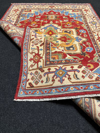 Handknuten Kazak‑matta — 180 × 120 cm