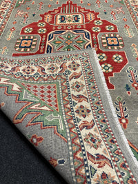 Handknuten Kazak‑matta — 183 × 119 cm