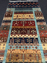 Fine Ziegler Shabargan Handknuten Matta  — 305 × 81 cm