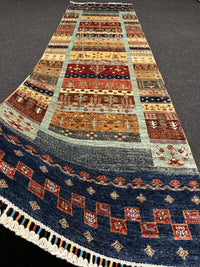 Fine Ziegler Shabargan Handknuten Matta  — 305 × 81 cm