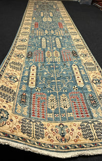 Fine Ziegler Handknuten Matta  — 390 × 98 cm