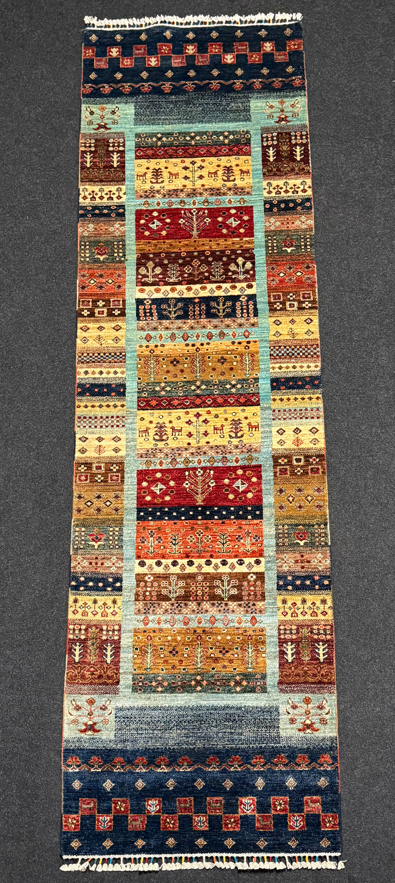 Fine Ziegler Shabargan Handknuten Matta  — 303 × 83 cm