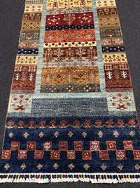 Fine Ziegler Shabargan Handknuten Matta  — 303 × 83 cm