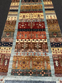 Fine Ziegler Shabargan Handknuten Matta  — 303 × 83 cm