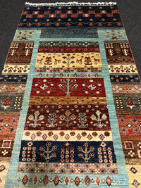 Fine Ziegler Shabargan Handknuten Matta  — 303 × 83 cm