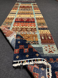 Fine Ziegler Shabargan Handknuten Matta  — 303 × 83 cm