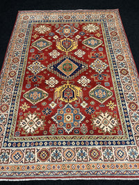 Handknuten fine Kazak‑matta — 237 ×169 cm