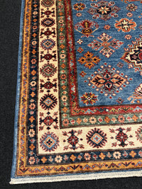 Handknuten fine Kazak‑matta — 234 ×172 cm